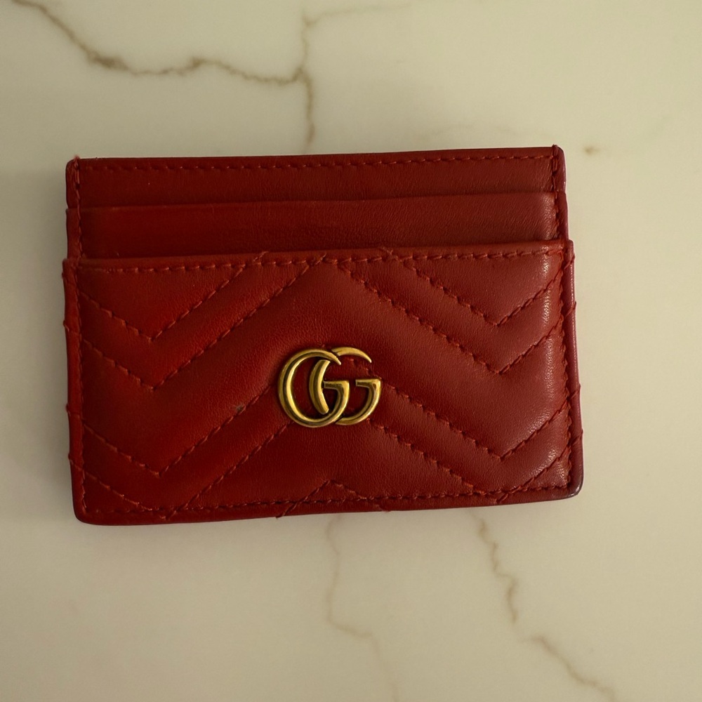 Gucci Red Card Holder